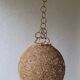 70's sisal pendant light