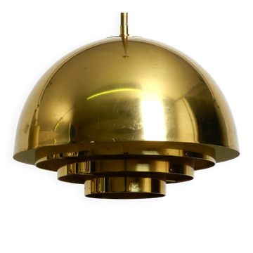 Beautiful Mid Century brass ceiling lamp from the Vereinigte Werkstätten