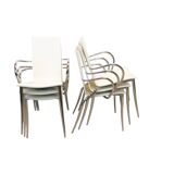 Set of 6 Philippe Starck Olly Tango chairs