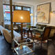 Bout de canape  plexiglas et verre 1960