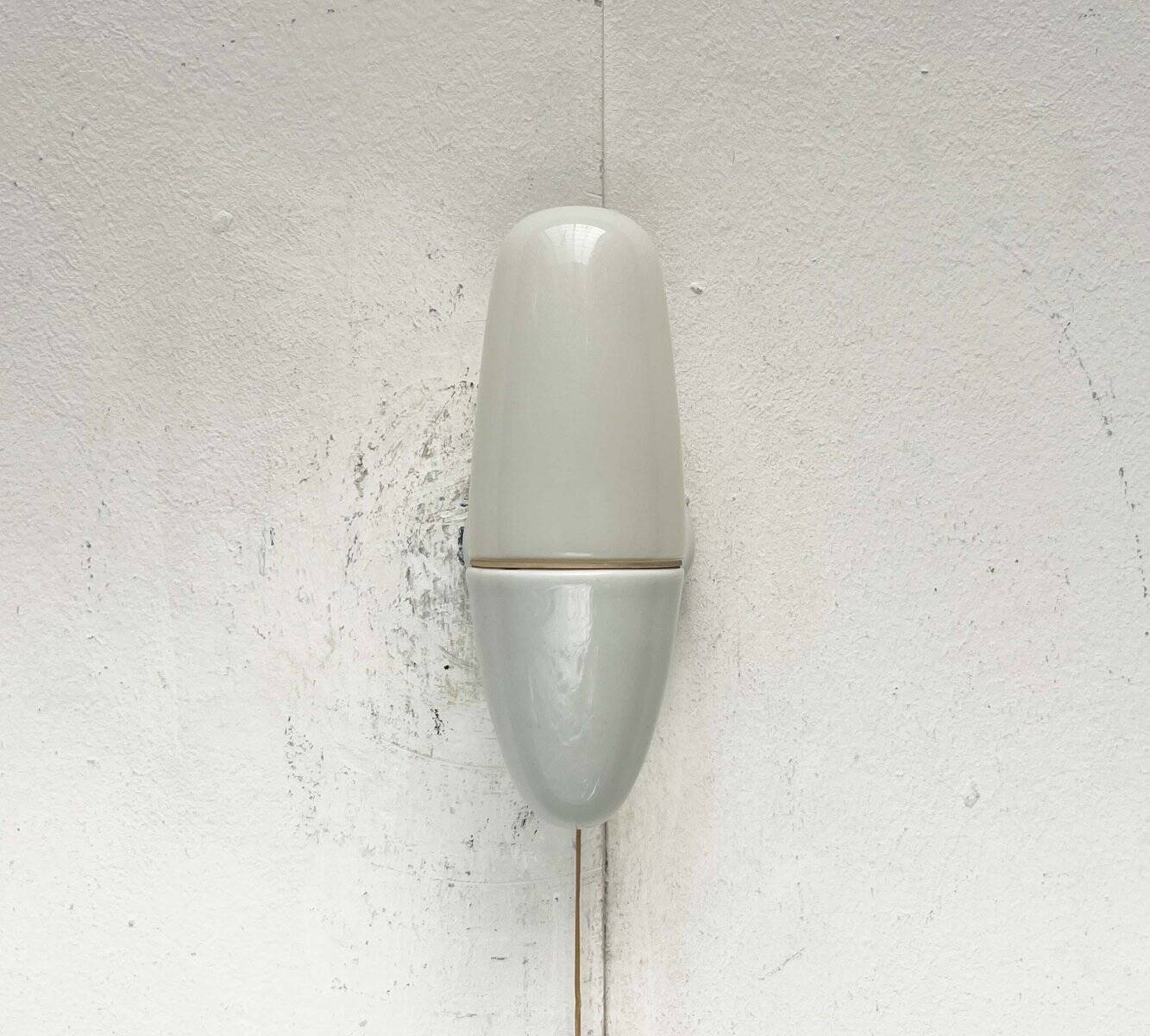 Mid-Century Modern German Ceramic 6065 Sconce by Wilhelm Wagenfeld for Lindner, 1950s