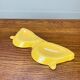 Vintage yellow ceramic glasses emptier