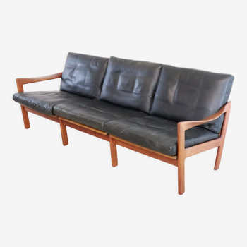 3 person vintage sofa Illum Wikkelso for Niels Eilersen 'Skodburg'