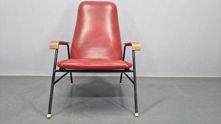Rare Midcentury Easy Armchair, Sweden, 1960s