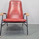 Rare Midcentury Easy Armchair, Sweden, 1960s