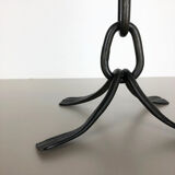 Extra Large Modernist Vintage Sculptural Brutalist Metal Candleholder, Austria
