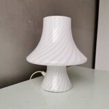 Mushroom lamp Murano white, Gambaro e Poggi for Vetri, 1970