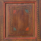 Painted folk art bridal wardrobe 1816