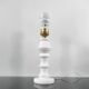 Vintage lamp base in white marble