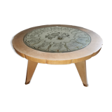 Coffee table 1940- iced glass- zodiac signs