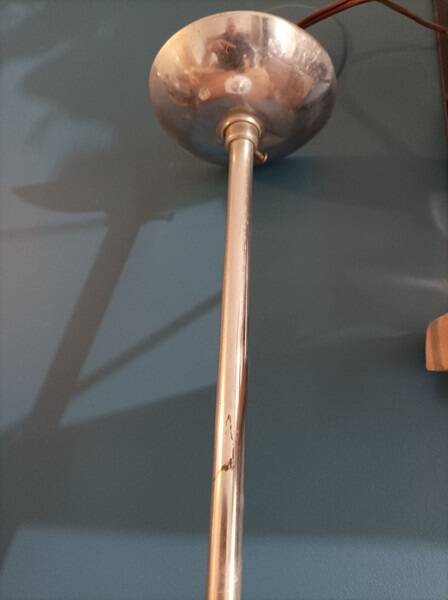 Chandelier suspension ceiling light globe white metal