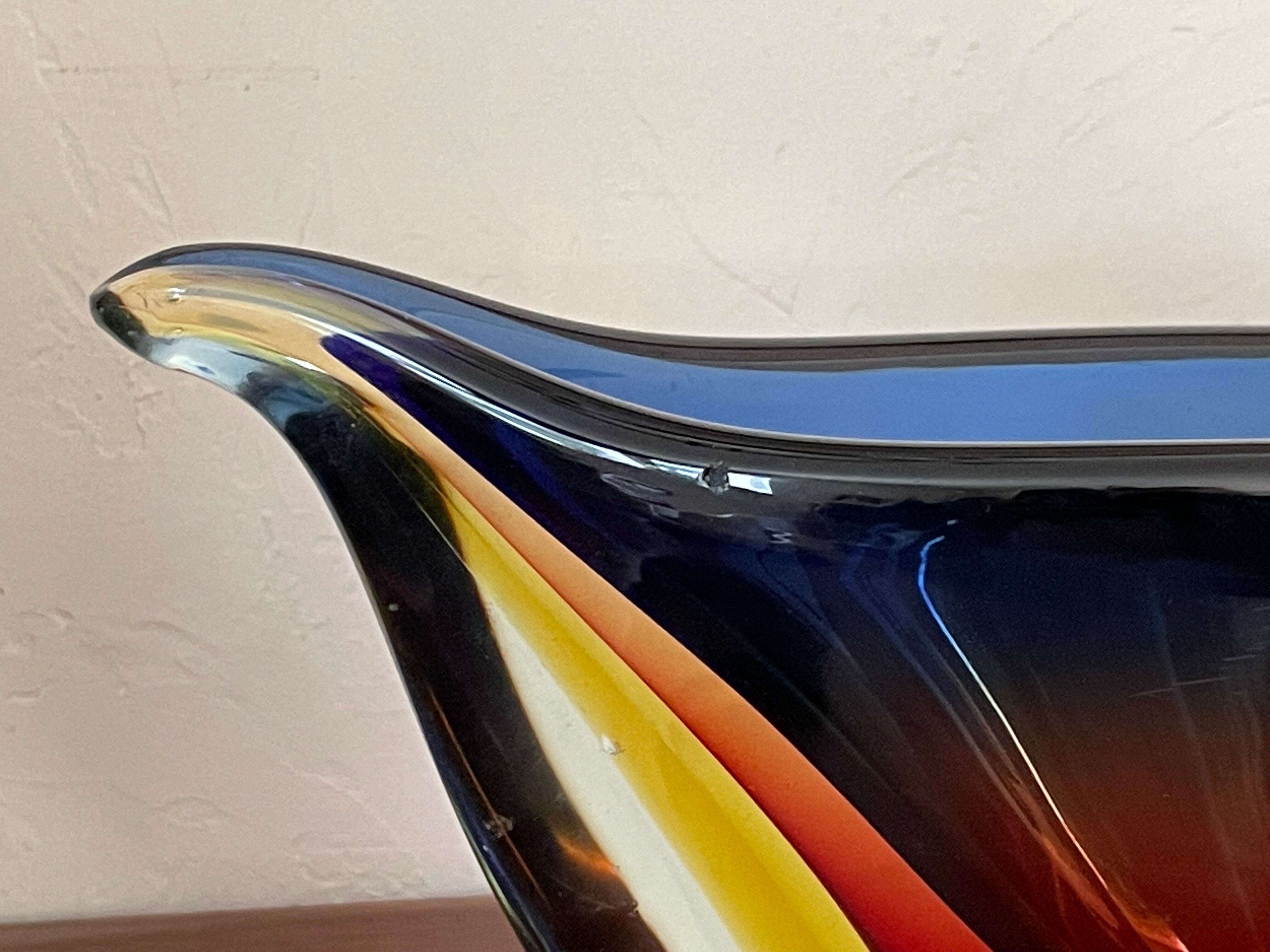 Vase sommerso murano circa 1960