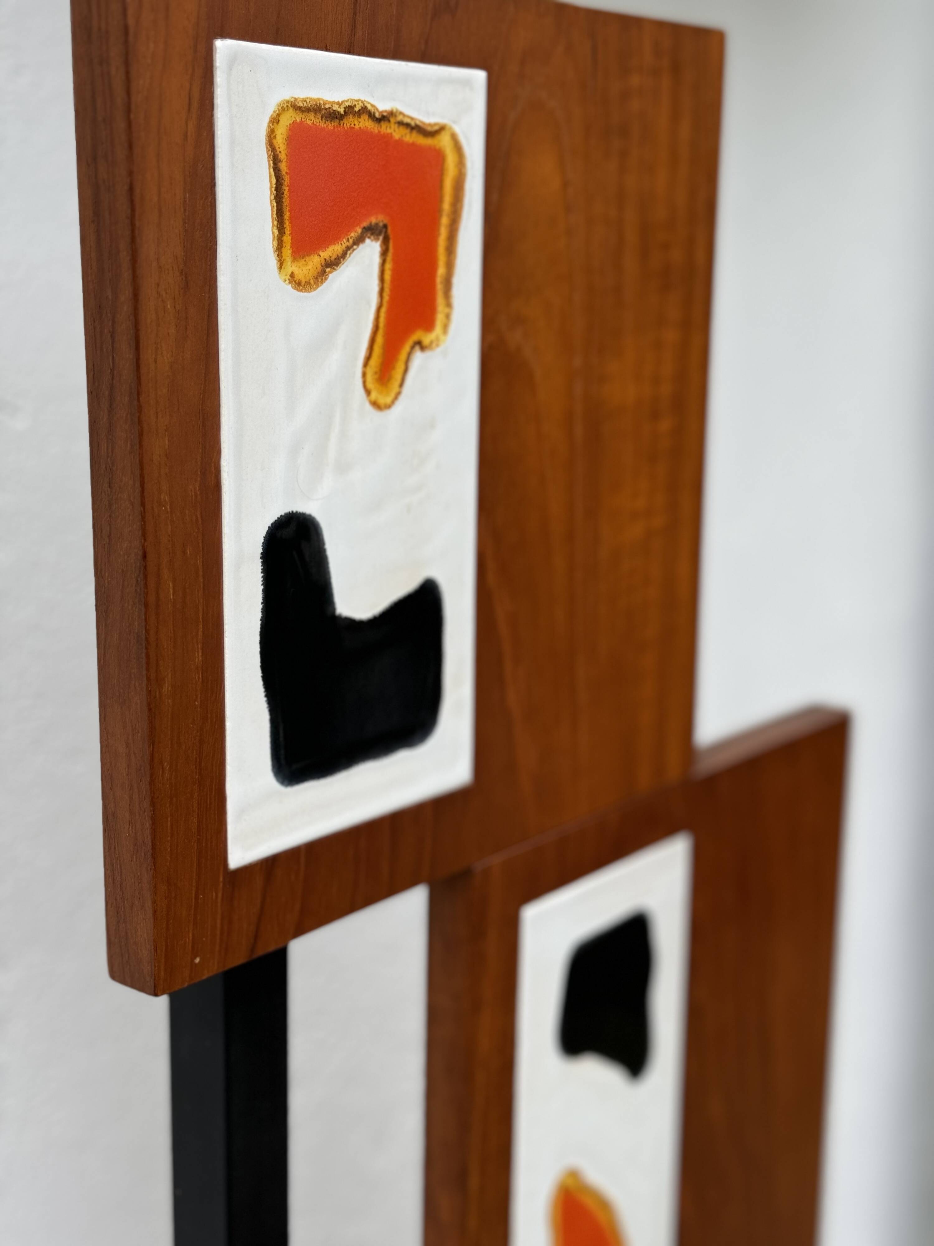 MCM Vintage Teak Coat Rack with Storage Unit