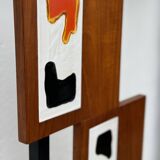 MCM Vintage Teak Coat Rack with Storage Unit