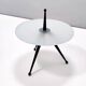 Tripod Beech and Glass Side Table in the Style of Cesare Lacca, Italy, 1980s