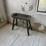 Brutalist solid wood console
