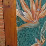 Large vintage fabric screen