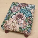 Wooden and fabric footrest