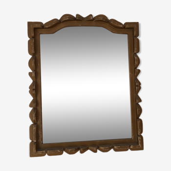 Miroir en bois vintage 47x57cm