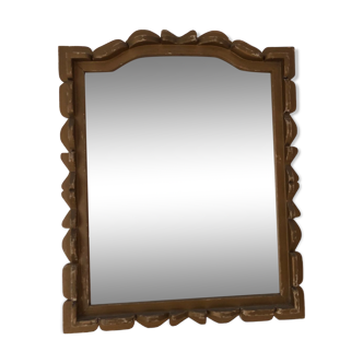 Vintage wooden mirror 47x57cm