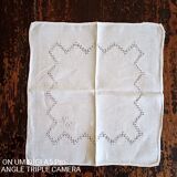Old damask table linen - monogrammed