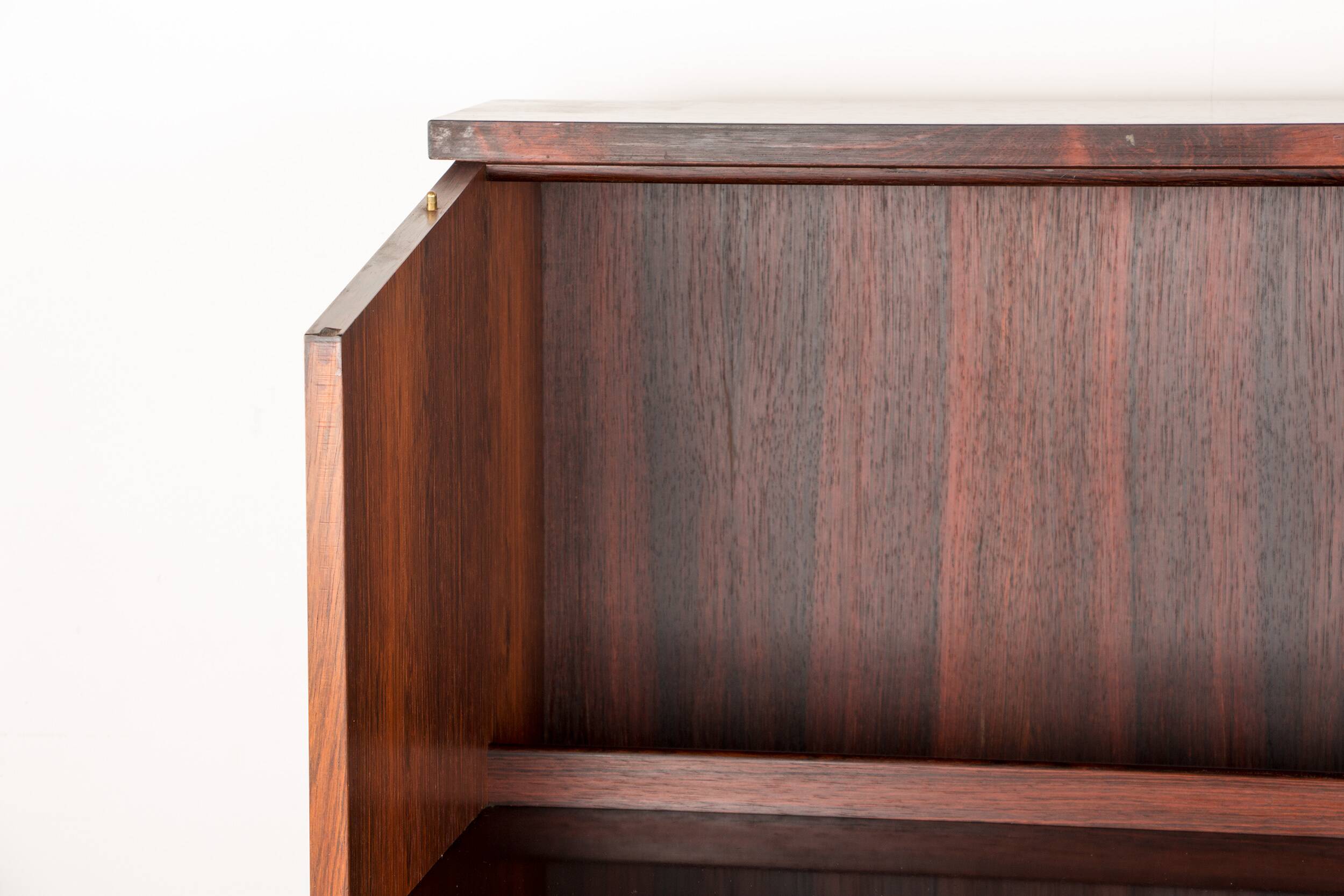 Scriban bar and secretary in Rosewood and Formica by Hans Olsen for CS Mobler 1960.