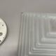 Cubic satin white glass wall light by glashütte limburg attrib., germany 1980s
