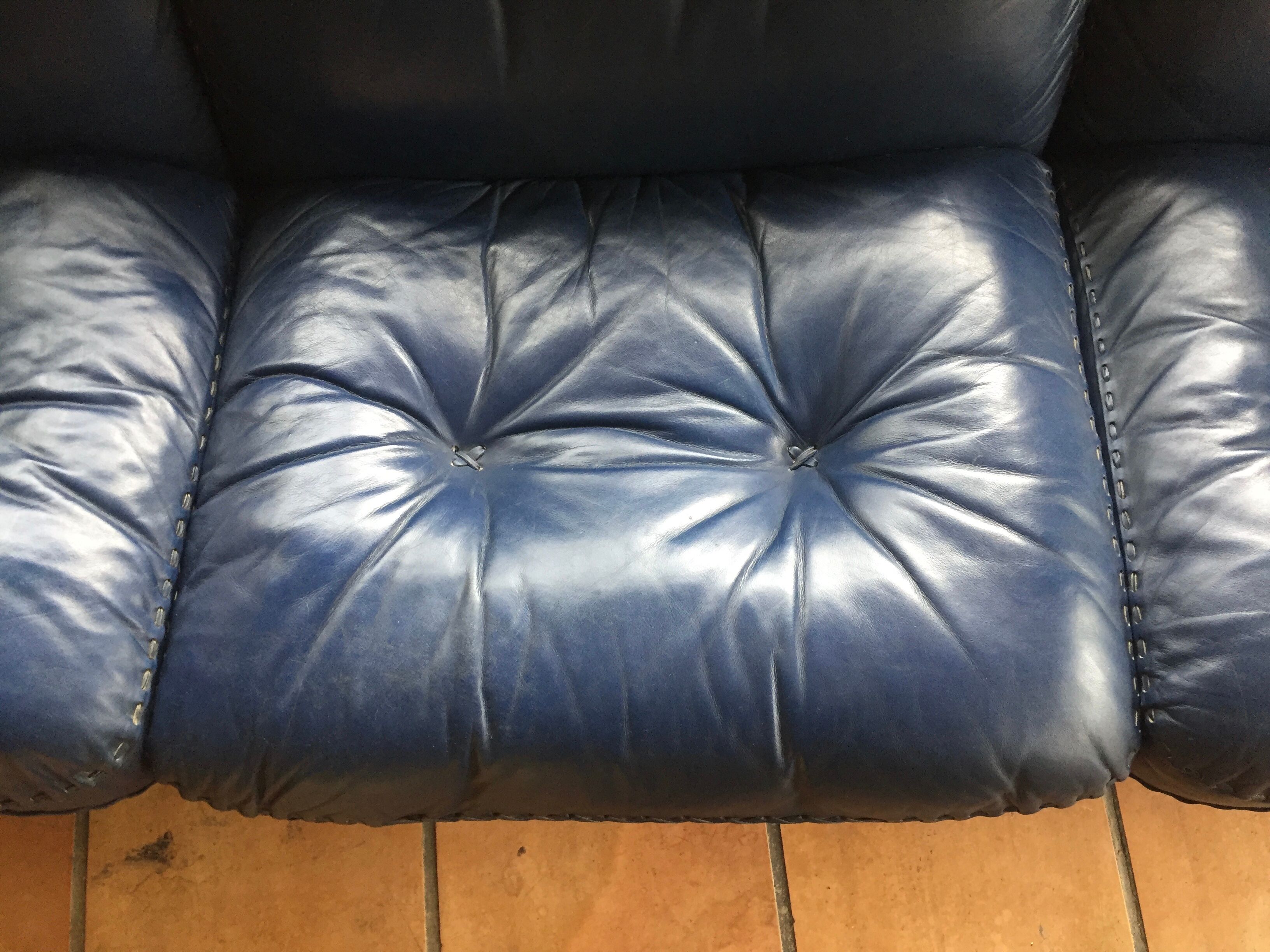 Canape de sede ds 101 blue leather