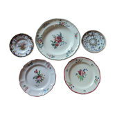 5 assiettes décoratives