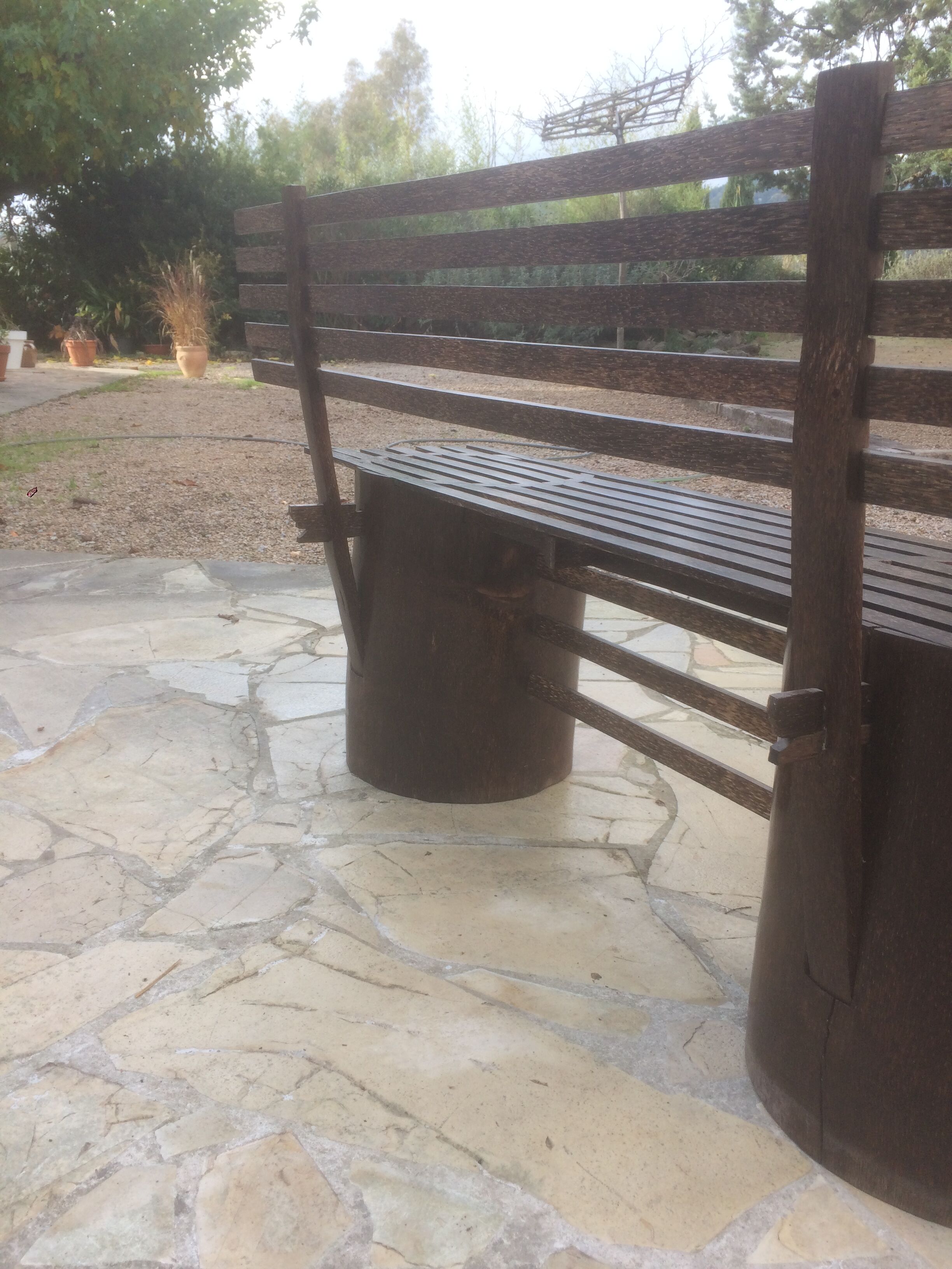 Banc bois de palmier