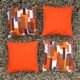 Set of 4 cushion covers English fabric lierty late 60s