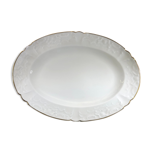 Plat oval de Noel en porcelaine