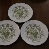 Set of dessert plates Gien model Hedge bindweed