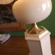 1980s lacquered metal lamp, the Dolphin