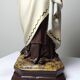 Statuette plaster ND of Mount Carmel, Olot workshops, glass eyes, 1920-1930