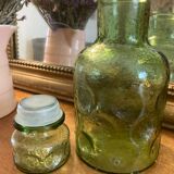 Green bottle with cap