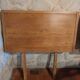 Set of solid oak abbey tables + 2 benches + 2 extension leaves