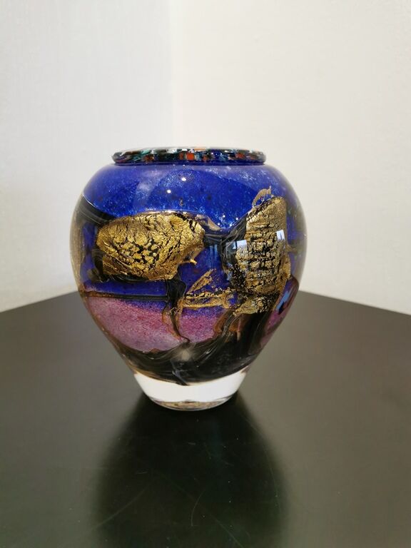Blown glass vase by Jean Claude NOVARO