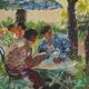 Yvonne Cheffer Delouis: Tea Time, original signed lithograph