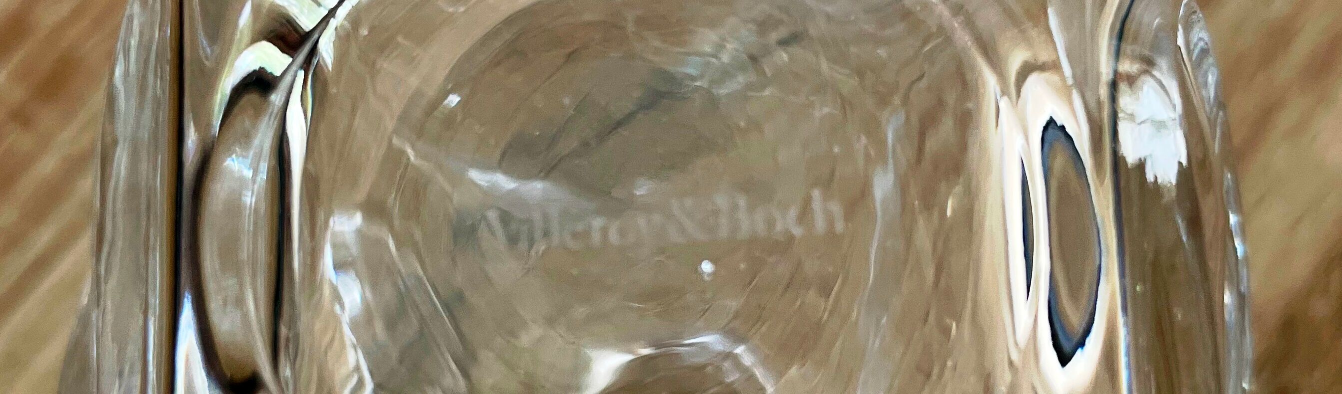 Villeroy & Boch bottle in blown glass