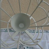 White forged metal umbrella holder