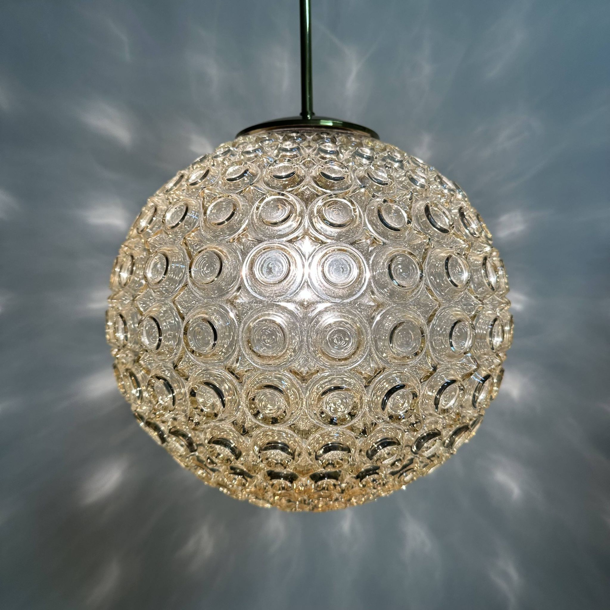 Limburg Glashütte bubble glass pendant light , 1970’s