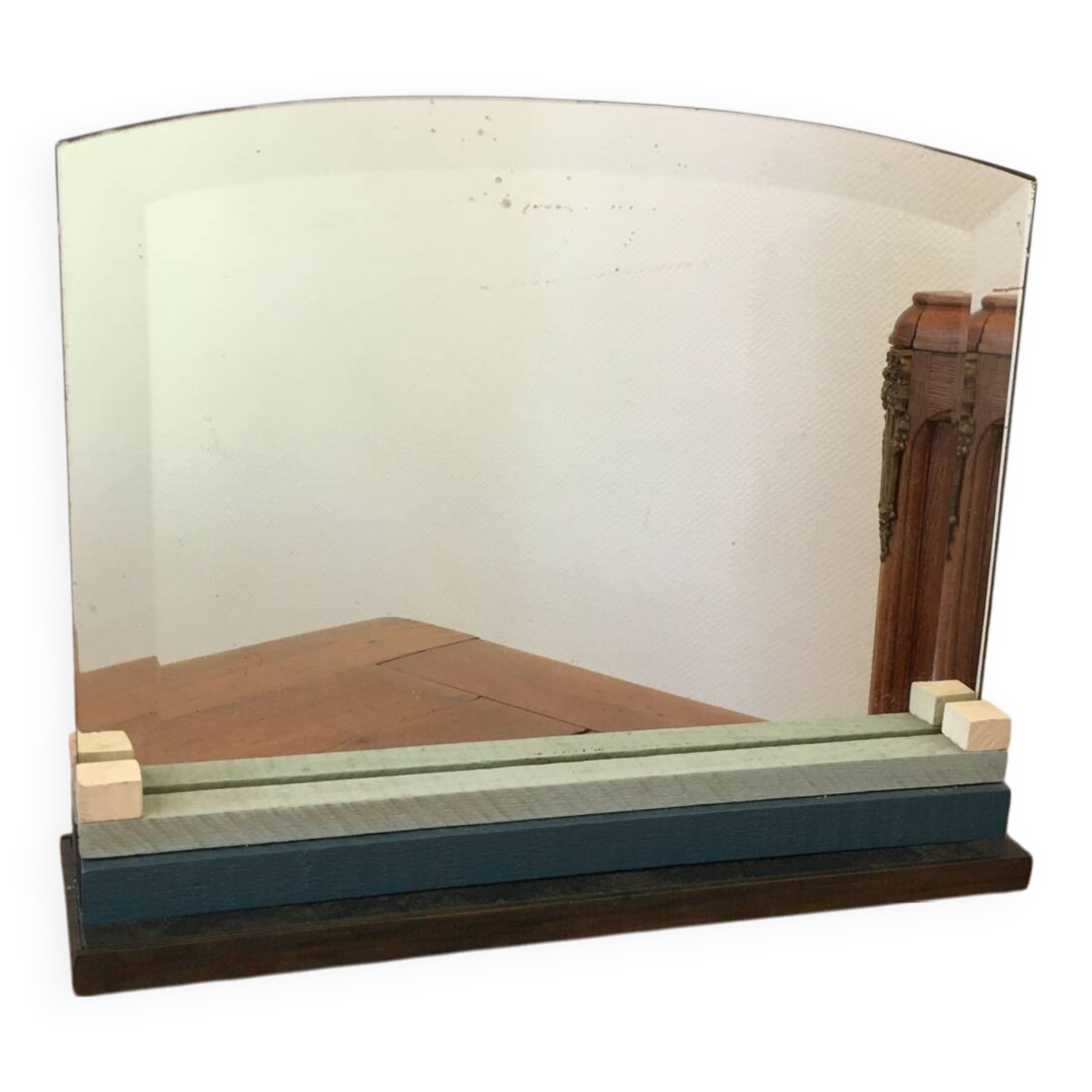 Antique vintage beveled mirror.