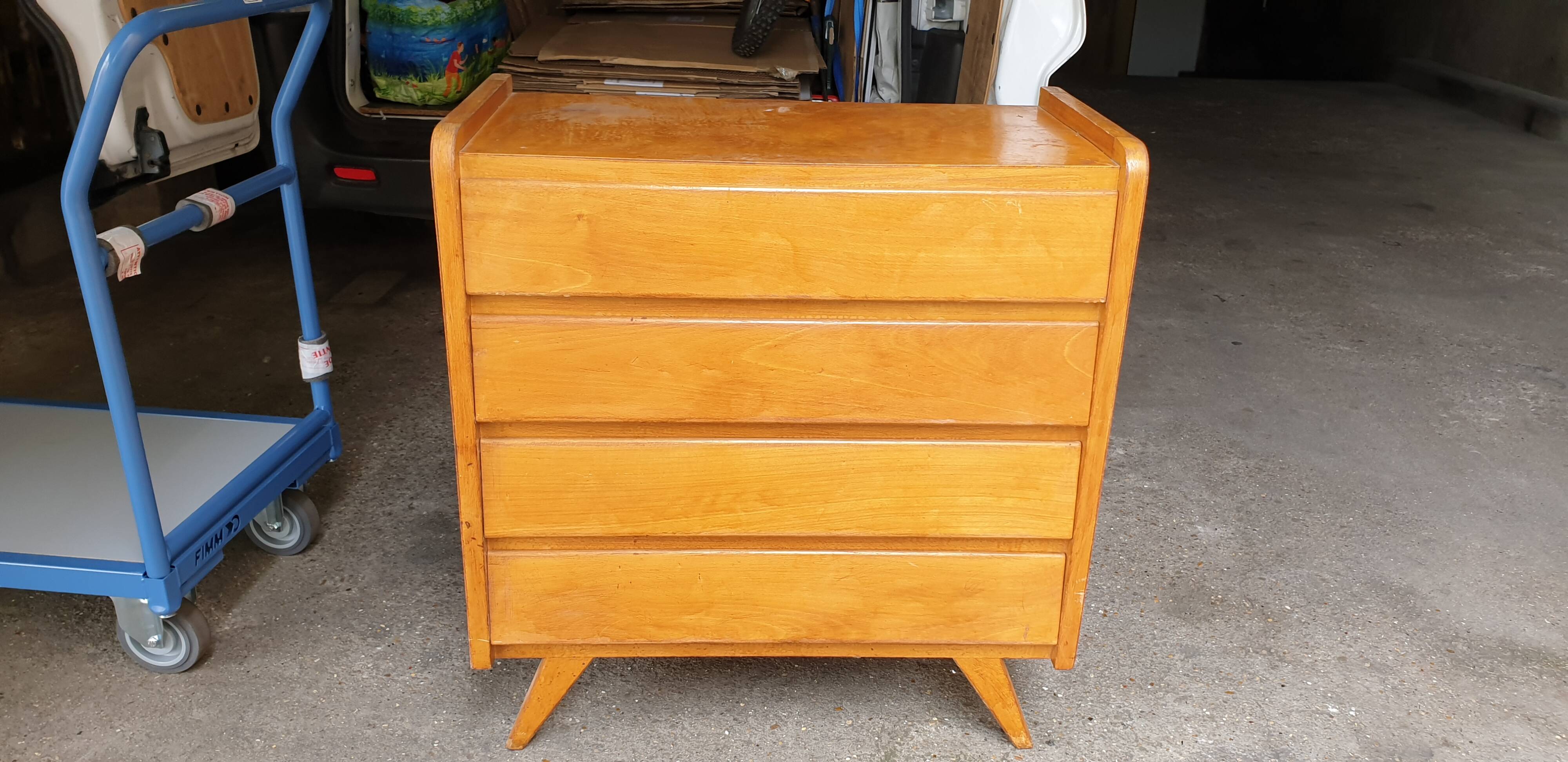 Sixties chest of 4 drawers