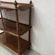 Napoleon III console table with three shelves in mahogany and veneer, 19th century