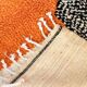 Orange tapis marocain artisanal 250cmx150cm