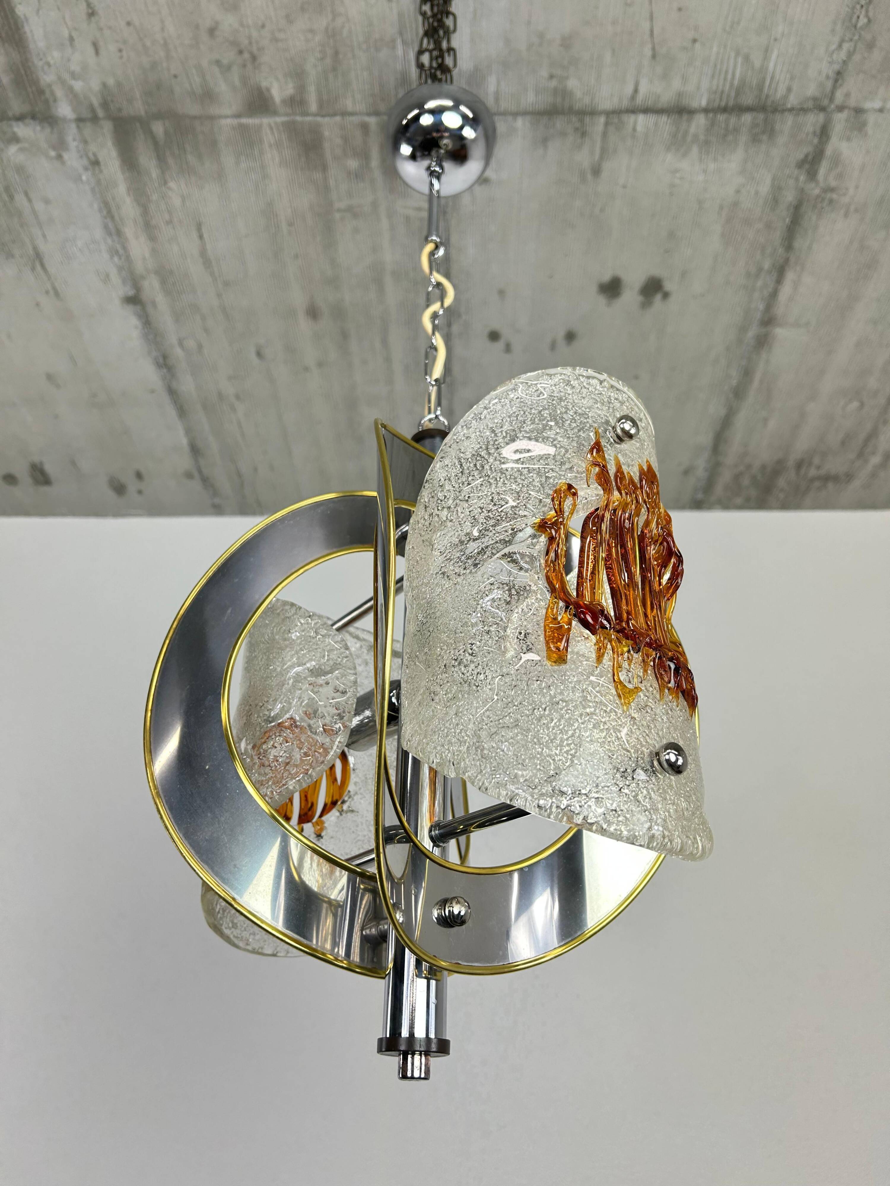 Modern mid-century pendant lamp by Toni Zuccheri for VeArt