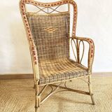 Rattan armchair