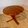 Table à manger ronde extensible en teck, années 1960
