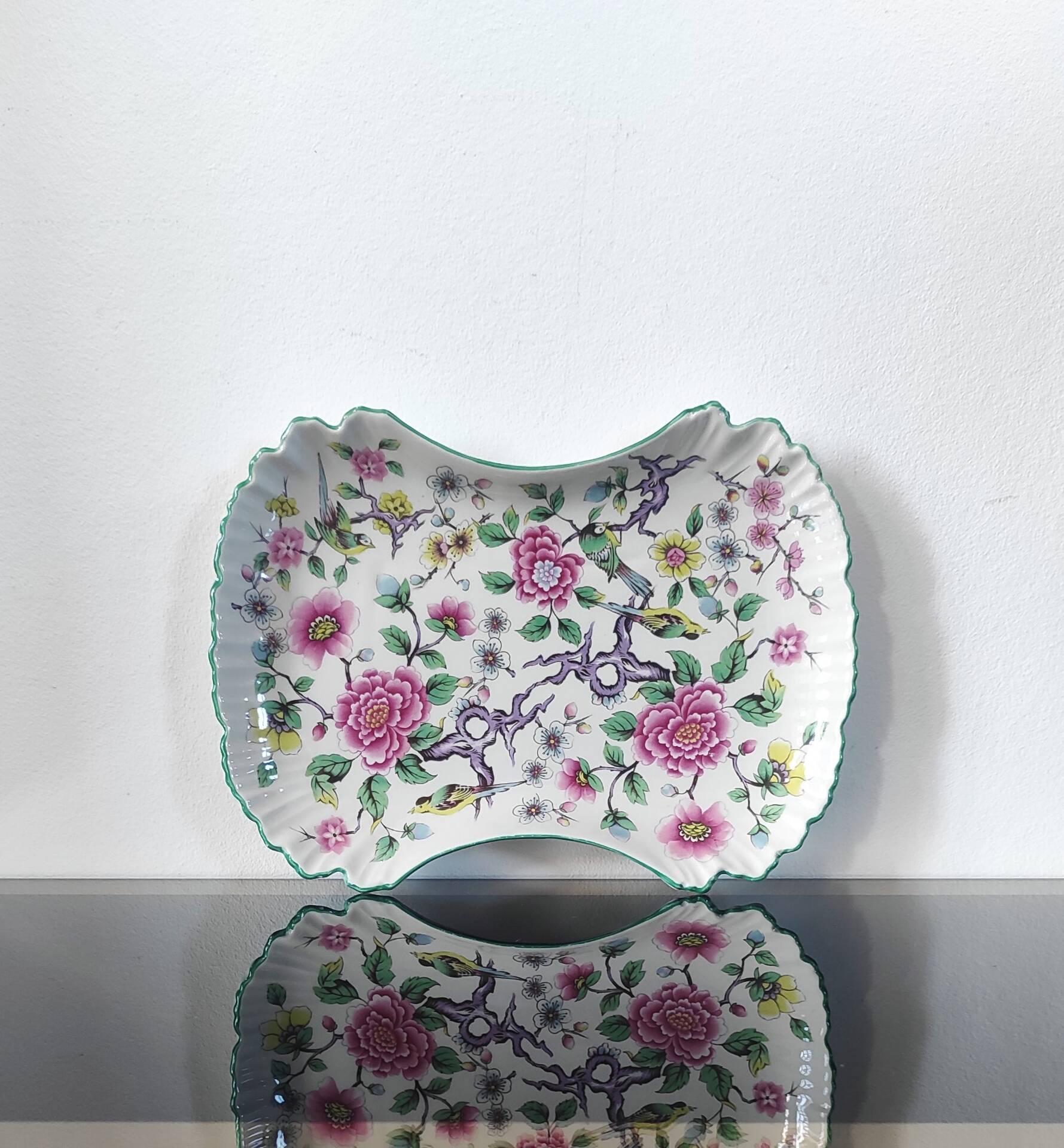 Vintage cut-out plate in earthenware